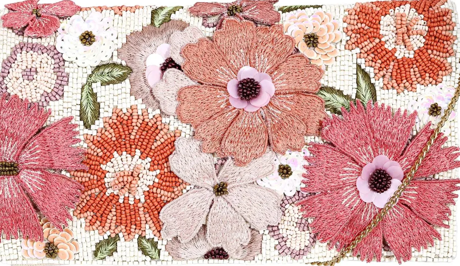 Bijou Brigitte Clutches|Hochzeitsgäste>Clutch - Peach Floral rosa, beige