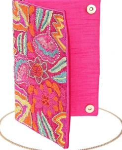 Bijou Brigitte Abendtaschen|Clutches>Clutch - Pink Blossom mehrfarbig, pink