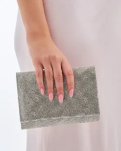 Bijou Brigitte Taschen Silber|Abendtaschen>Clutch - Silver Fireworks silber