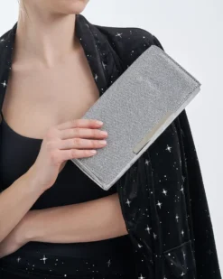 Bijou Brigitte Clutches|Hochzeitsgäste>Clutch - Silver Sparkle silber