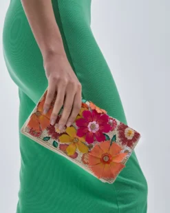 Bijou Brigitte Abendtaschen|Clutches>Clutch - Warm Floral beige, mehrfarbig