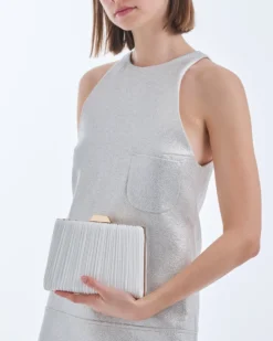Bijou Brigitte Abendtaschen|Clutches>Clutch - White Rose weiß