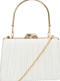 Bijou Brigitte Abendtaschen|Clutches>Clutch - White Rose weiß