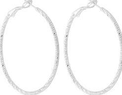Bijou Brigitte Creolen>Creole - Diamond Cut silber
