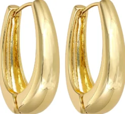 Bijou Brigitte Creolen|Chunky Hoops>Creolen - Basic Ovals gold