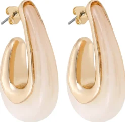 Bijou Brigitte Creolen>Creolen - Marble beige