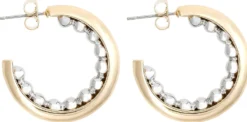 Bijou Brigitte Creolen|Ohrringe Gold>Creolen - Bicolor Balls gold, silber