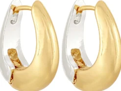 Bijou Brigitte Creolen|Chunky Hoops>Creolen - Bicolor Oval gold, silber