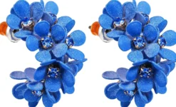 Bijou Brigitte Creolen|Blumenschmuck>Creolen - Blue Blossom blau