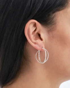 Bijou Brigitte Creolen>Creolen - Bougie Twist silber