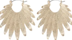 Bijou Brigitte Creolen|Ohrringe Gold>Creolen - Bright Leaves gold