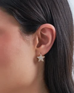Bijou Brigitte Creolen|Ohrringe Gold>Creolen - Bright Stars gold