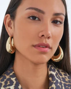 Bijou Brigitte Creolen|Chunky Hoops>Creolen - Bulky gold