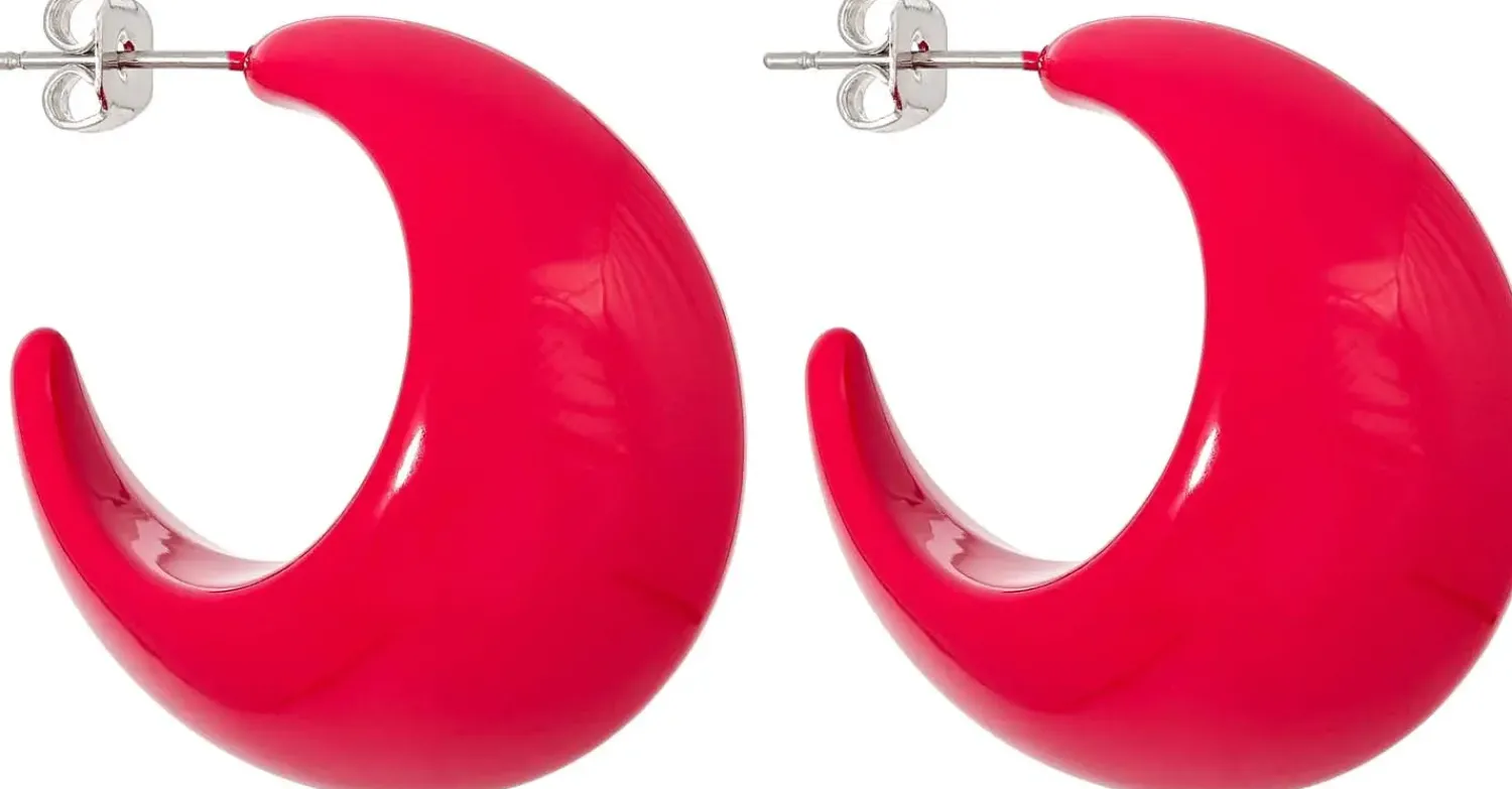 Bijou Brigitte Creolen|Chunky Hoops>Creolen - Bulky Red rot