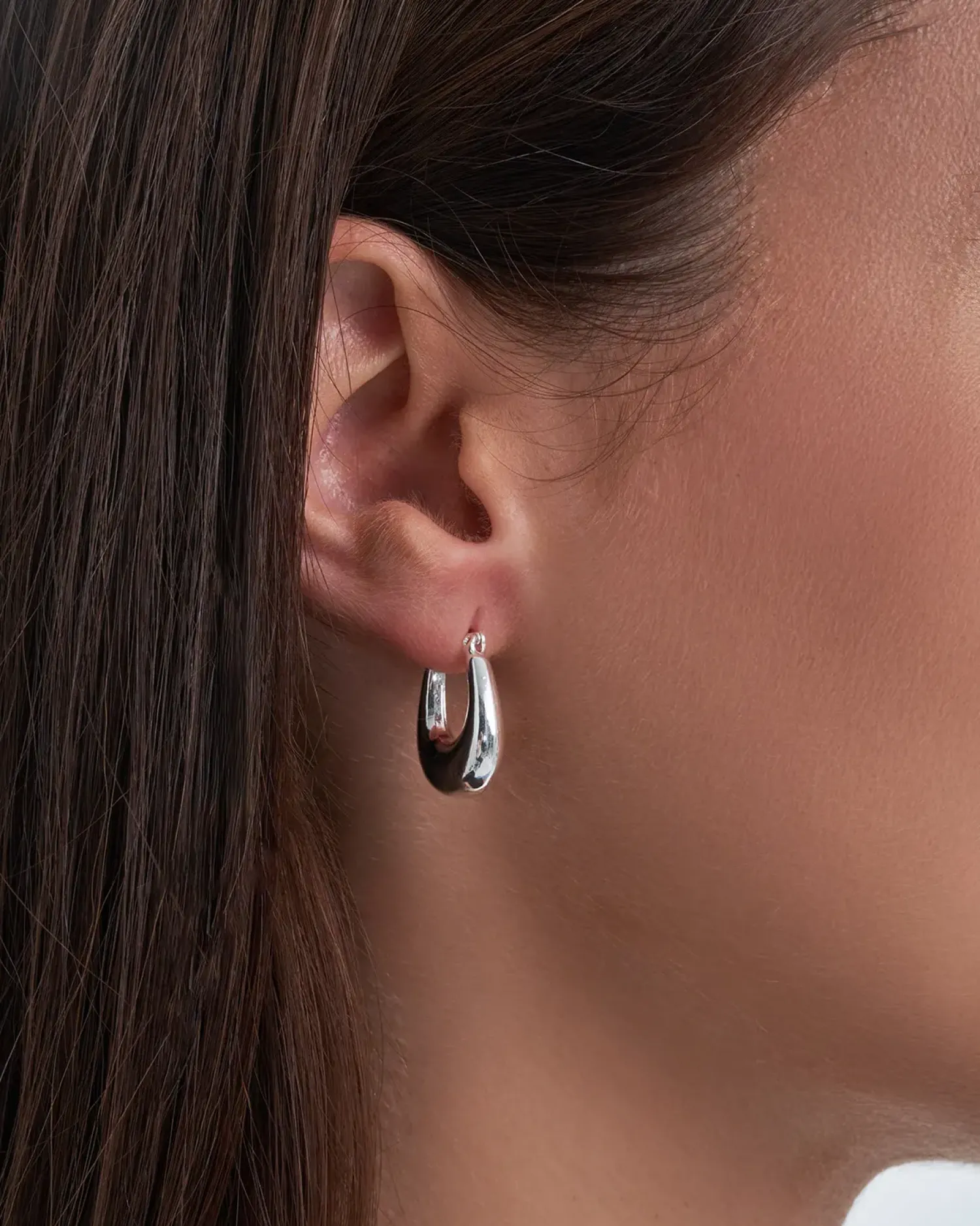 Bijou Brigitte Creolen|Chunky Hoops>Creolen - Chic Silver silber