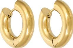 Bijou Brigitte Edelstahlschmuck In Gold|Ohrringe Gold>Creolen - Chunky Allrounder gold