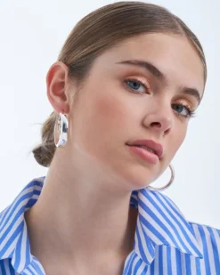 Bijou Brigitte Creolen|Chunky Hoops>Creolen - Chunky Silver silber