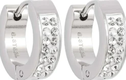 Bijou Brigitte Creolen|Herrenohrringe>Creolen - Chunky Steel silber