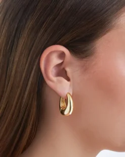 Bijou Brigitte Creolen|Chunky Hoops>Creolen - Classic Ovals gold