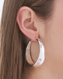 Bijou Brigitte Creolen|Chunky Hoops>Creolen - Classic Shine silber