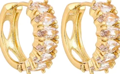 Bijou Brigitte Creolen|Ohrringe Gold>Creolen - Classic Zirkonia gold