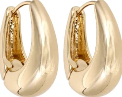 Bijou Brigitte Creolen|Chunky Hoops>Creolen - Classy Ovals gold
