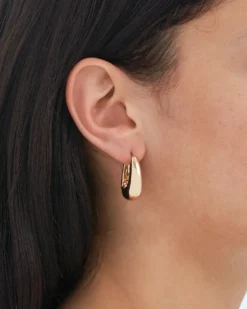 Bijou Brigitte Creolen|Chunky Hoops>Creolen - Classy Ovals gold
