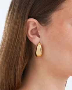 Bijou Brigitte Creolen|Ohrringe Gold>Creolen - Clean Curve gold