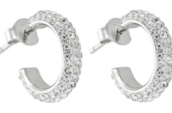 Bijou Brigitte Creolen|Brautohrringe>Creolen - Crystal Circle silber
