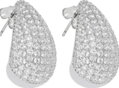 Bijou Brigitte Ohrstecker>Creolen - Crystal Party silber