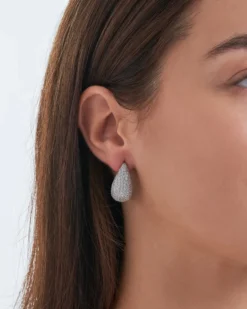 Bijou Brigitte Ohrstecker>Creolen - Crystal Party silber