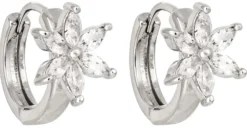 Bijou Brigitte Creolen|Blumenschmuck>Creolen - Cute Flower silber