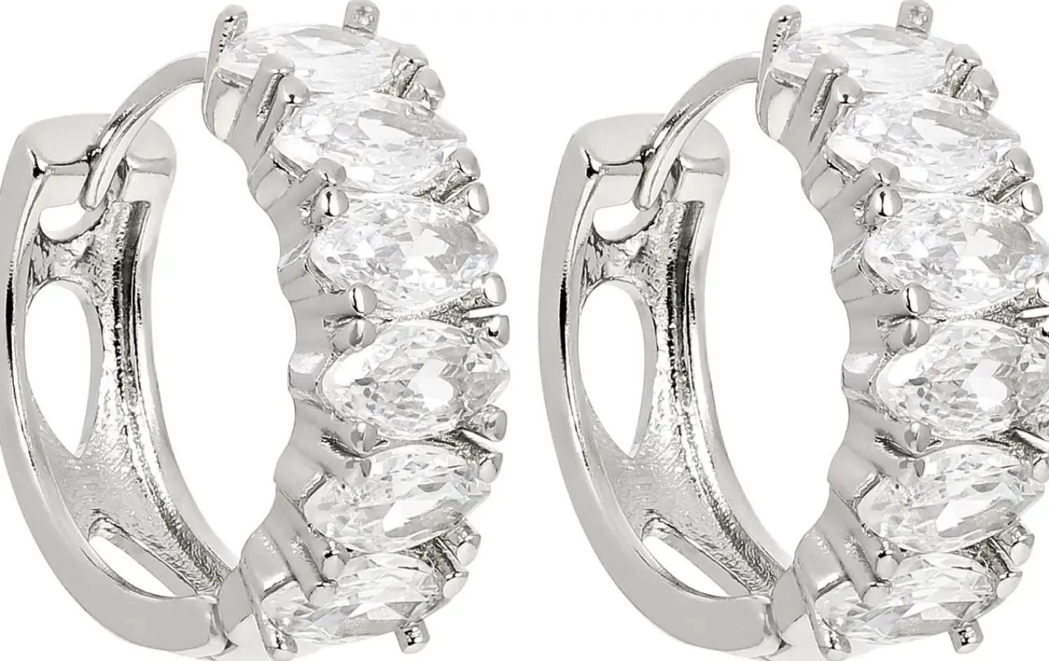 Bijou Brigitte Creolen>Creolen - Cute Sparkle silber