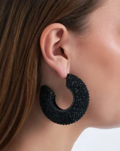 Bijou Brigitte Creolen>Creolen - Dark Shine schwarz