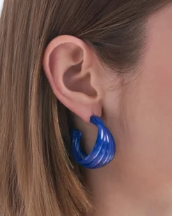 Bijou Brigitte Creolen>Creolen - Deep Blue blau