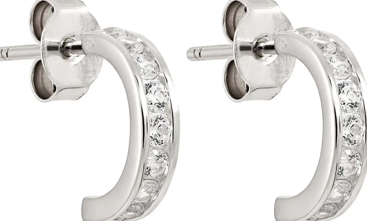 Bijou Brigitte Silver Crystals|Ohrstecker>Creolen - Delightful Gleam silber