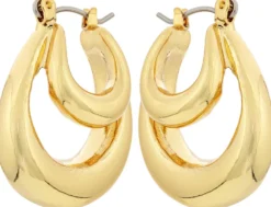 Bijou Brigitte Creolen|Ohrringe Gold>Creolen - Double Line gold