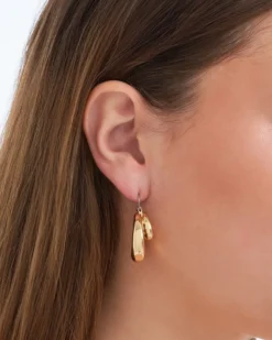 Bijou Brigitte Creolen|Ohrringe Gold>Creolen - Double Line gold