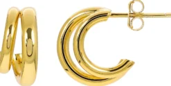 Bijou Brigitte Creolen|Ohrringe 925Er Silber>Creolen - Double Rows gold