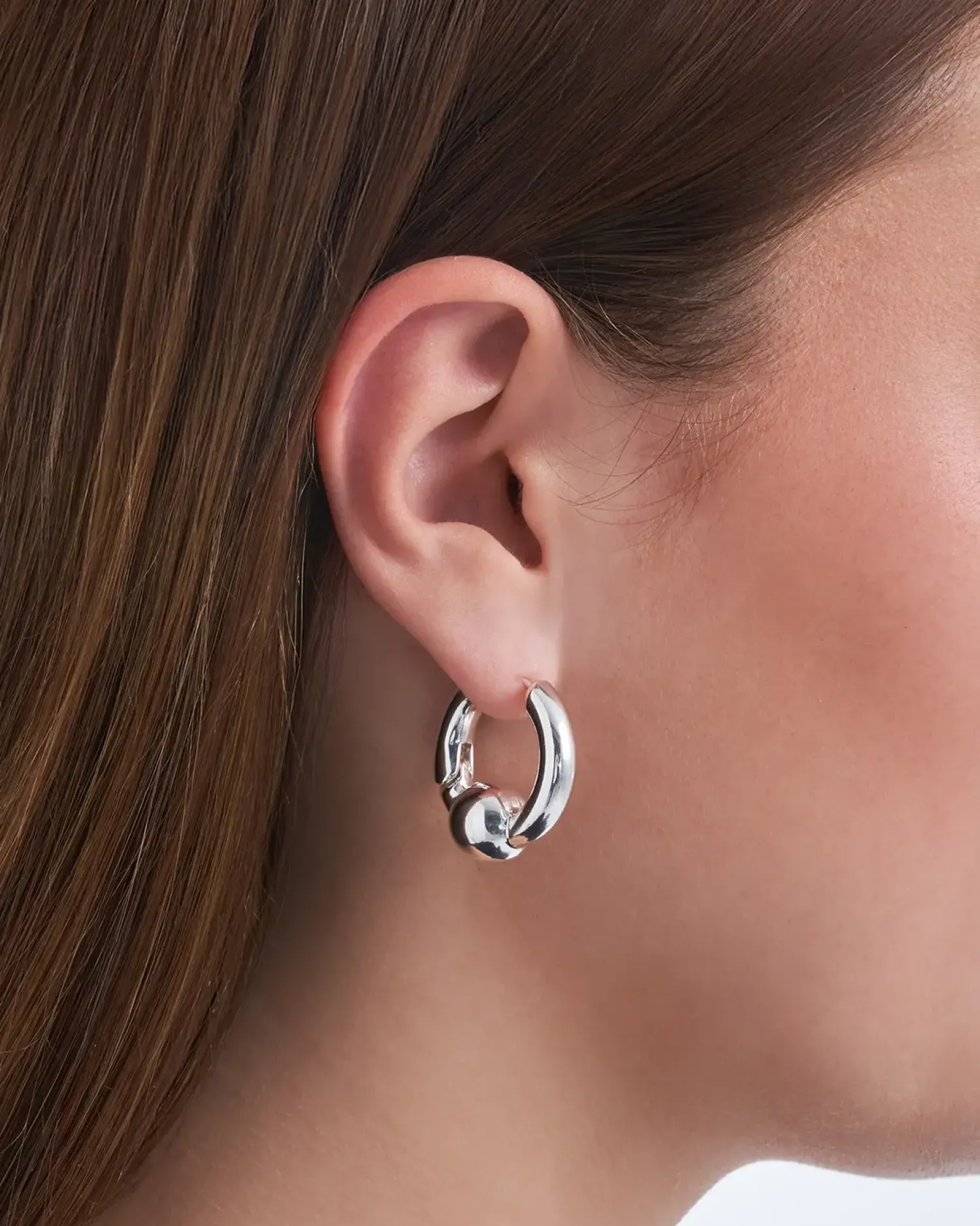 Bijou Brigitte Creolen>Creolen - Edgy Silver silber