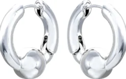 Bijou Brigitte Creolen>Creolen - Edgy Silver silber