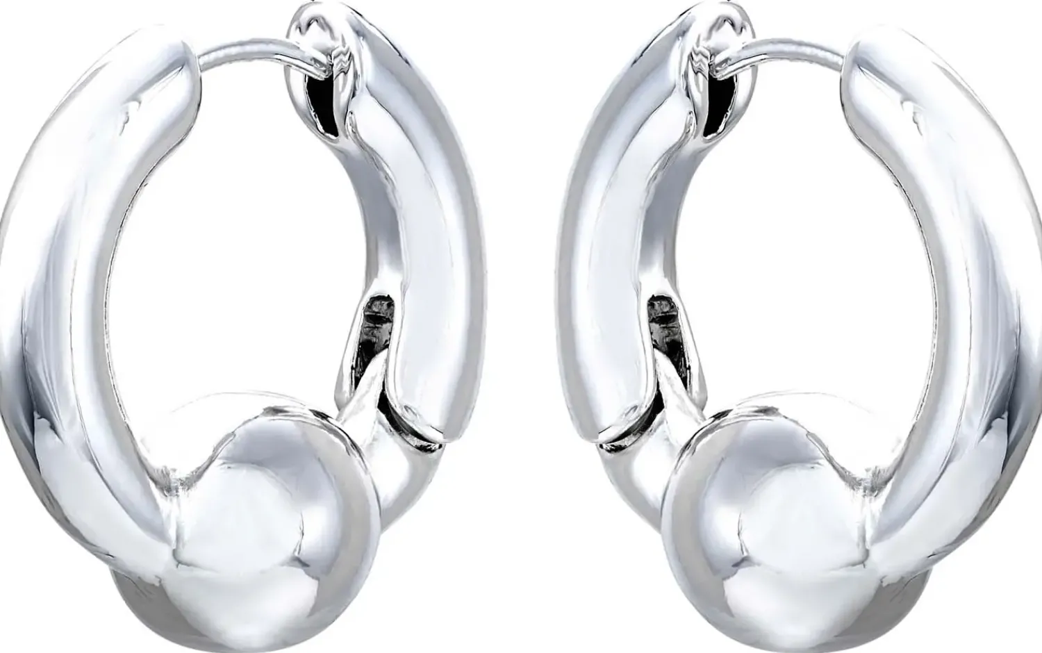 Bijou Brigitte Creolen>Creolen - Edgy Silver silber