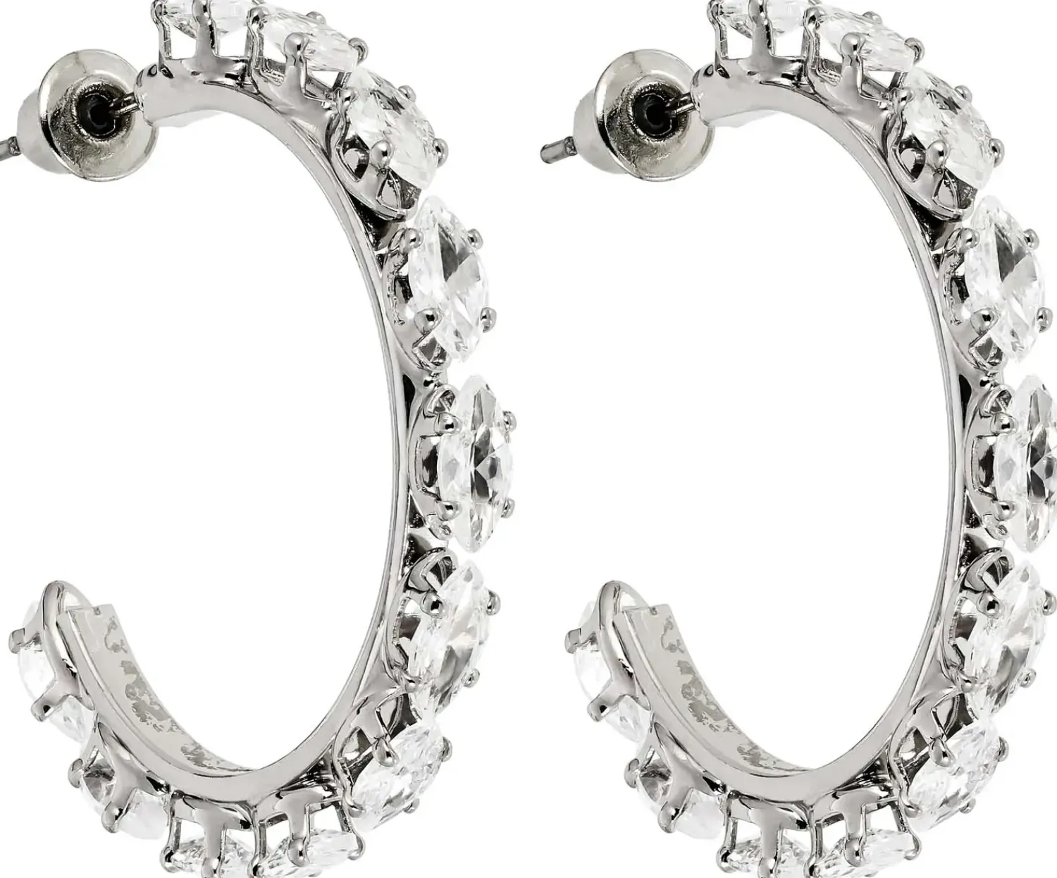 Bijou Brigitte Creolen|Hochzeitsgäste>Creolen - Elegant Ice silber