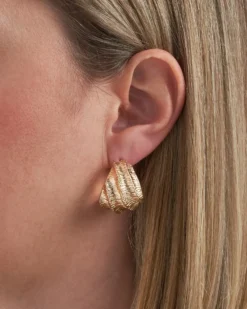 Bijou Brigitte Creolen|Ohrringe Gold>Creolen - Elegant Sea gold