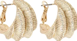 Bijou Brigitte Creolen|Ohrringe Gold>Creolen - Elegant Sea gold