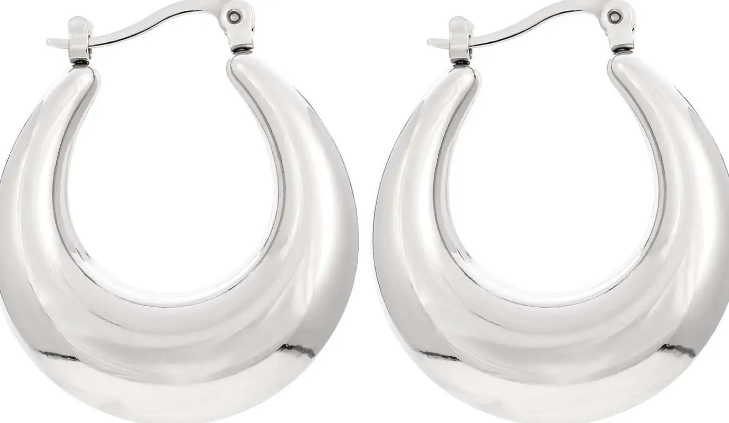 Bijou Brigitte Creolen|Edelstahlohrringe>Creolen - Eternal Shine silber