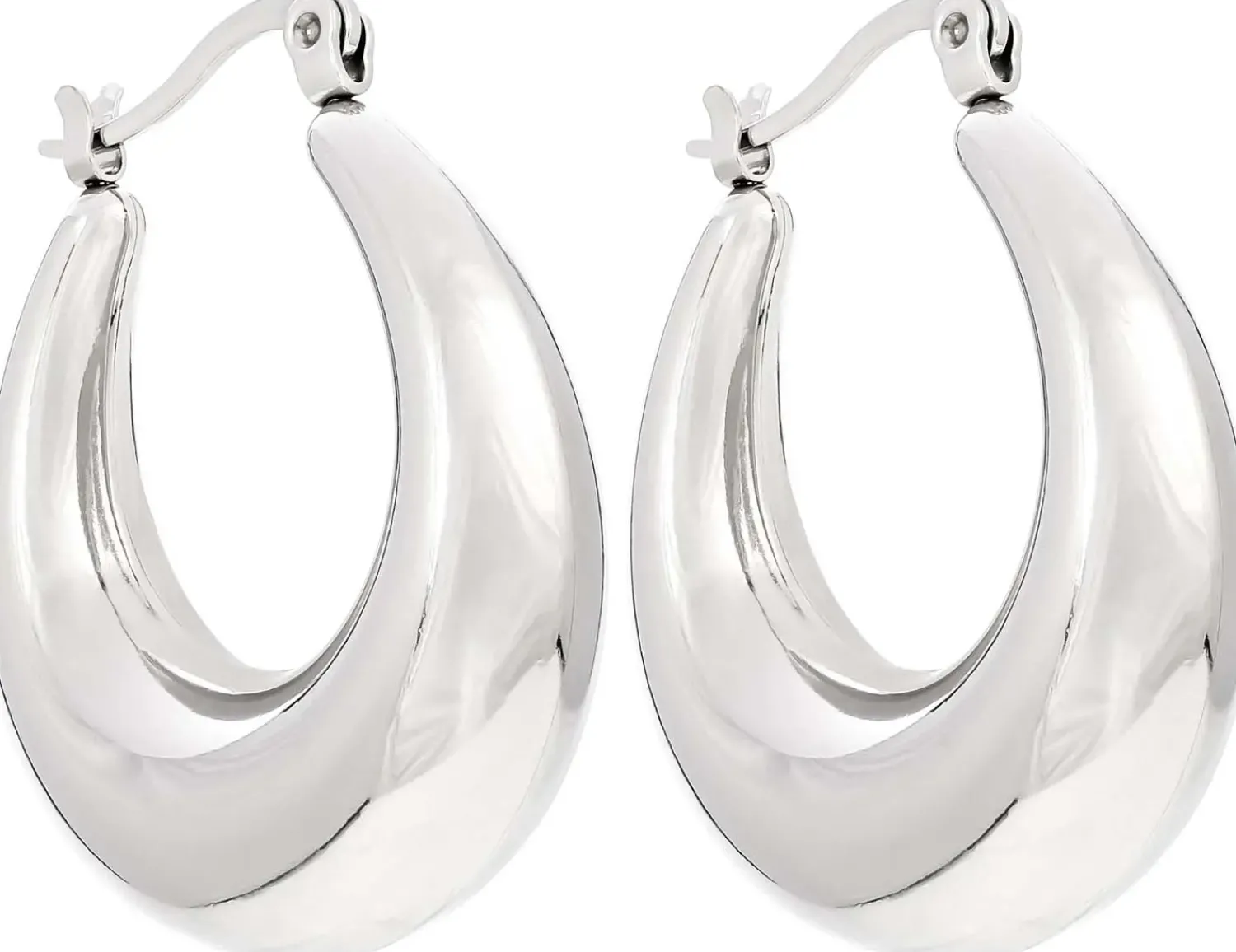 Bijou Brigitte Creolen|Edelstahlohrringe>Creolen - Eternal Shine silber