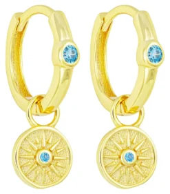 Bijou Brigitte Ohrringe Gold|Silver Crystals>Creolen - Eye Plate gold