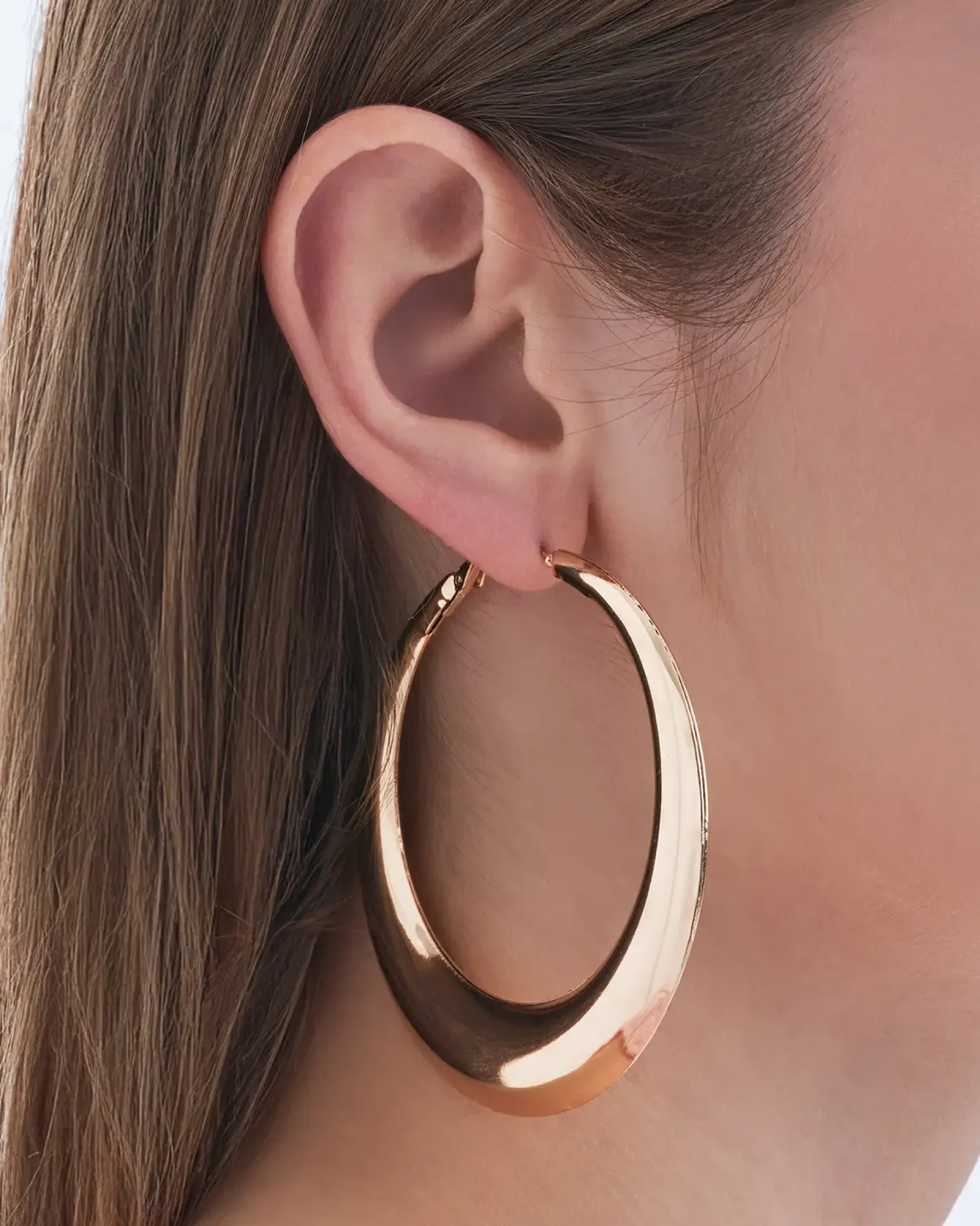 Bijou Brigitte Creolen|Ohrringe Gold>Creolen - Flat Statement gold