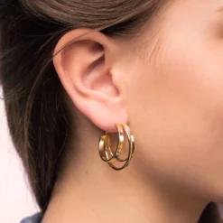 Bijou Brigitte Creolen|Ohrringe Gold>Creolen - Funny gold